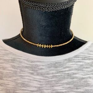 Silpada Brass and Sterling Beads Choker Necklace